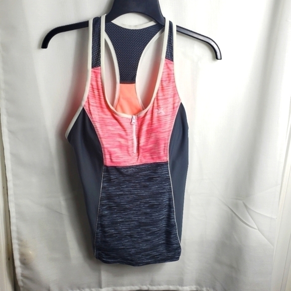 ZeroXposur Colorblock 1/4-Zip Tankini Top Size 10 Swim tops - Picture 10 of 11